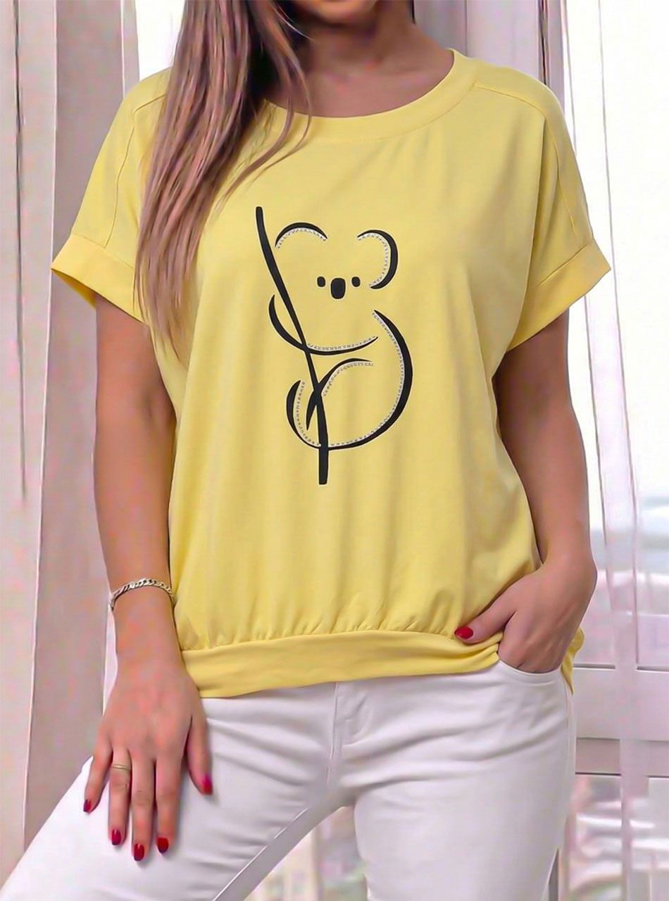 Passzés alú, koalás felső (sárga)