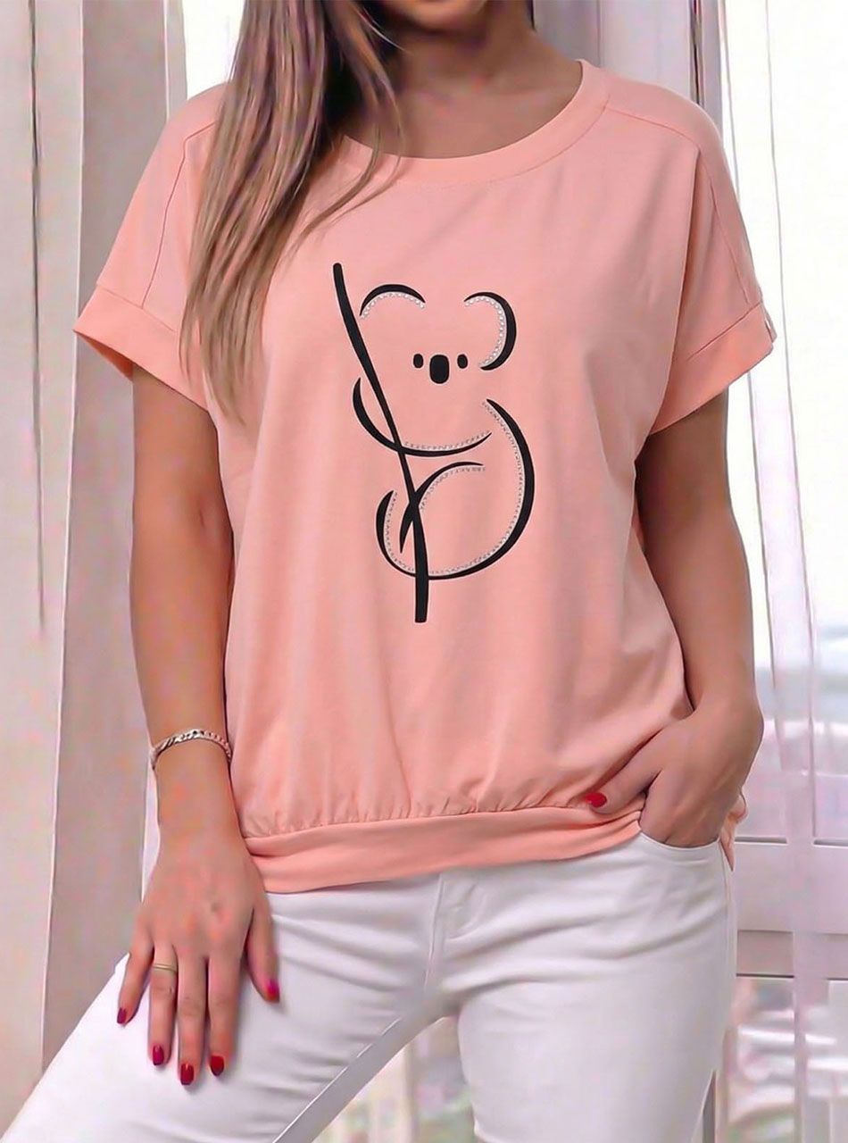 Passzés alú, koalás felső (barack)