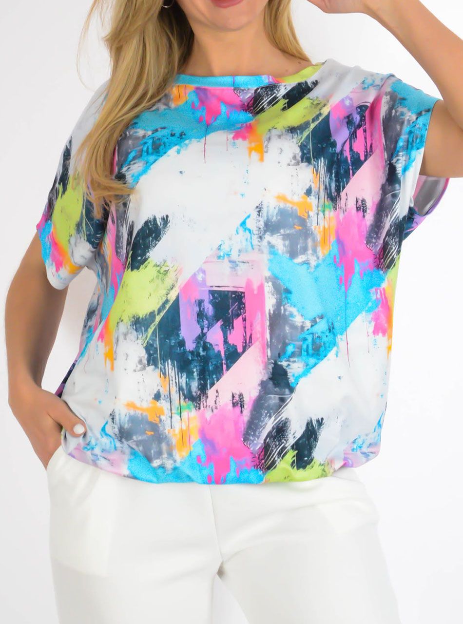 YesStory Gumis aljú mintás felső II.