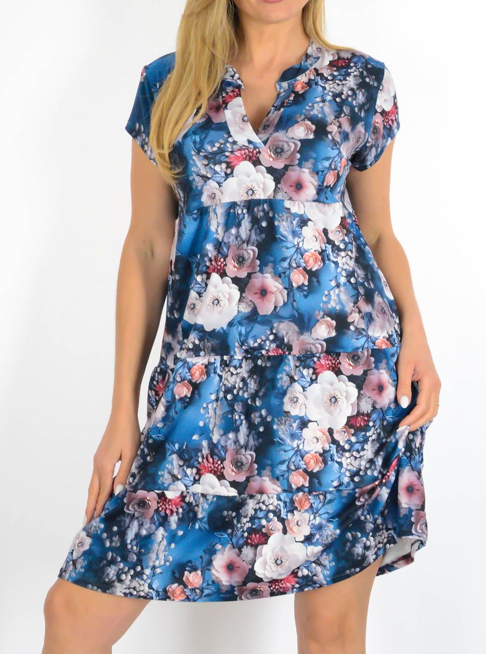 YesStory, mintás V nyakú ruha II.