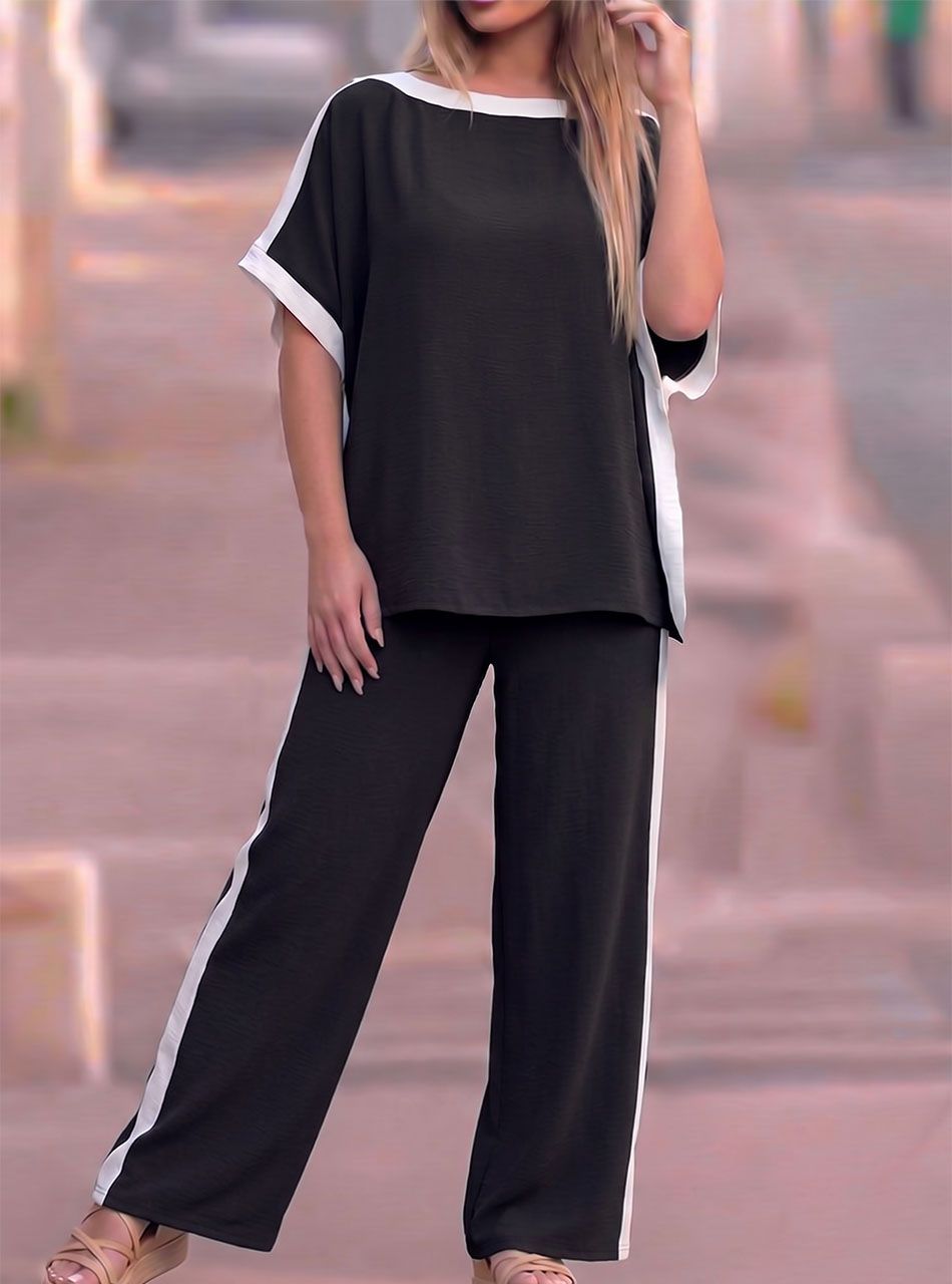 Csónak nyakú lenge együttes (fekete)