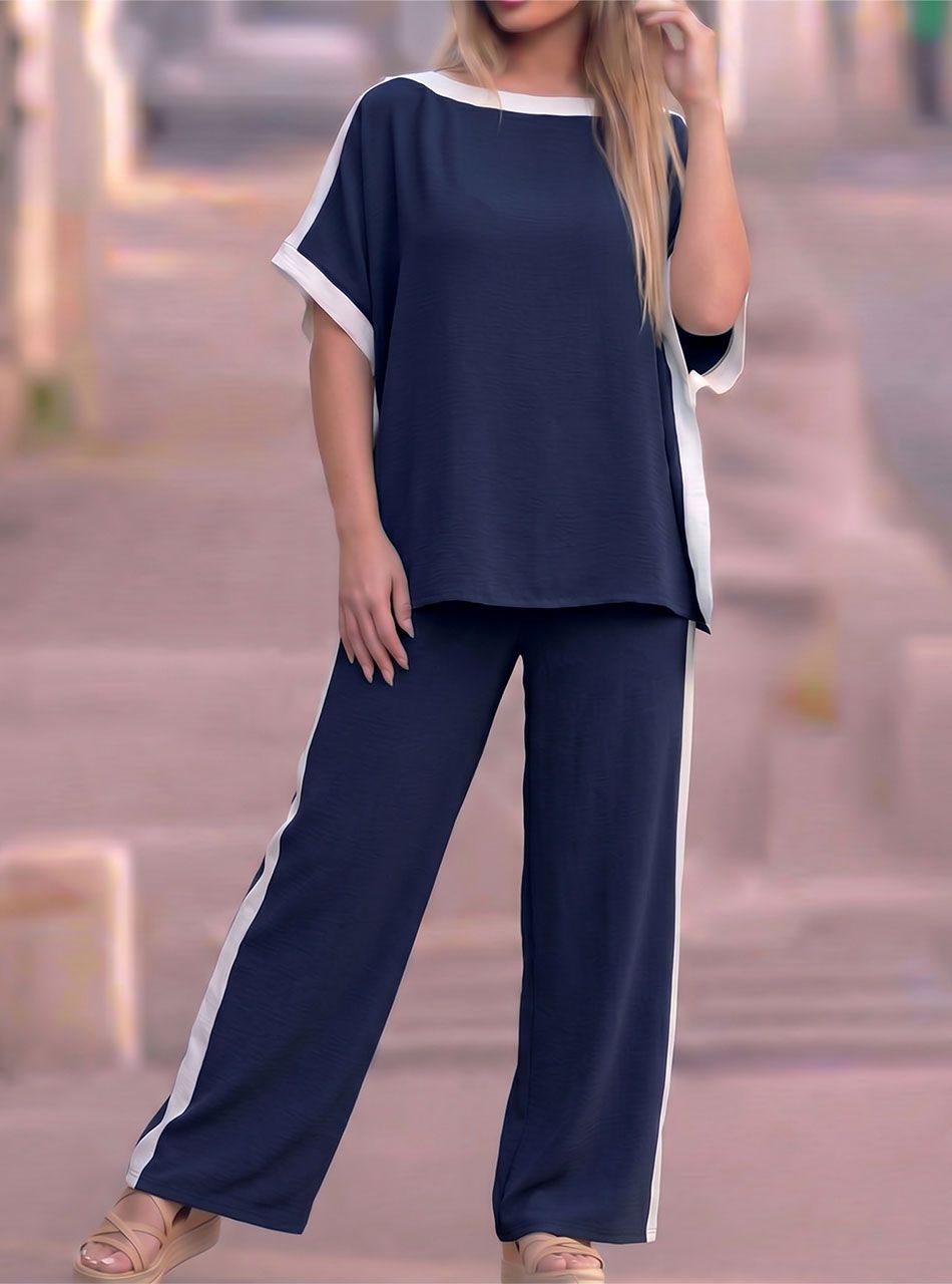 Csónak nyakú lenge együttes (sötétkék)