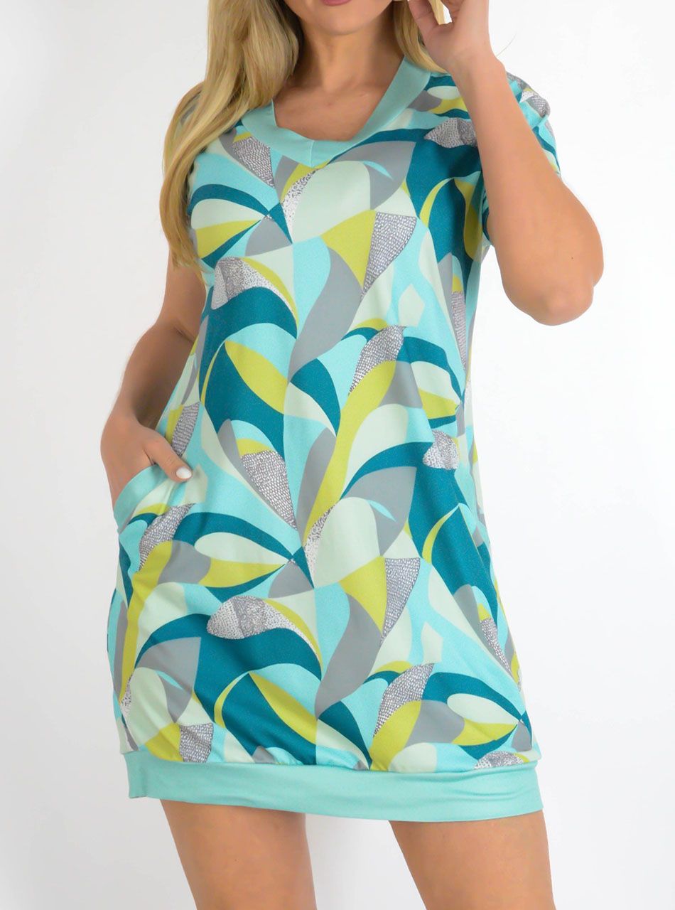 YesStory, zsebes mintás ruha V.