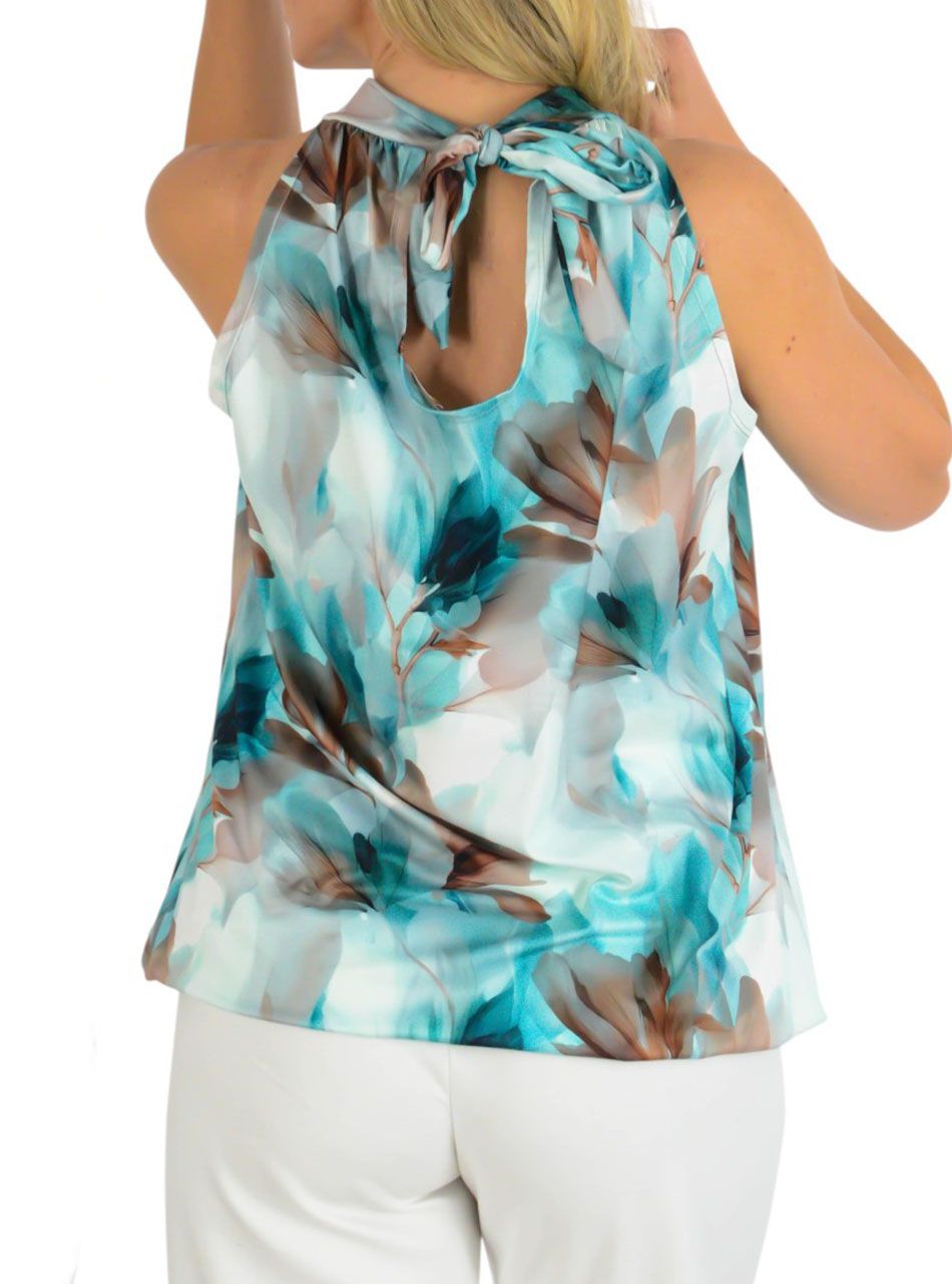 YesStory, hátul kötős gumis aljú mintás felső I.