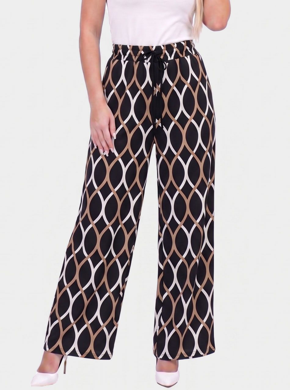 Gumis derekú, mintás zsebes nadrág II.