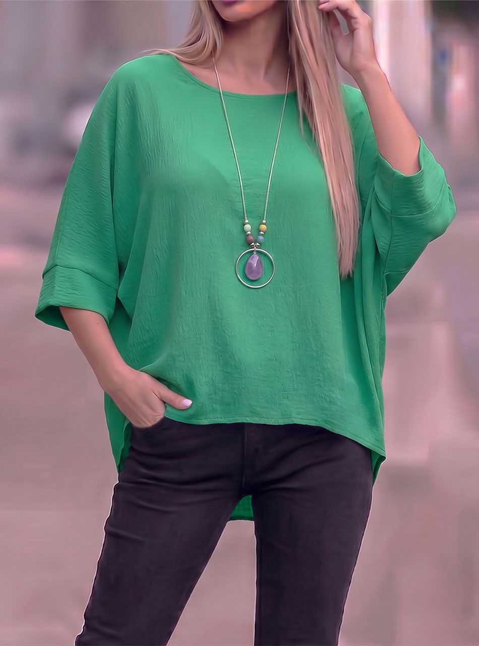 Lenge felső nyaklánccal (zöld II.) 