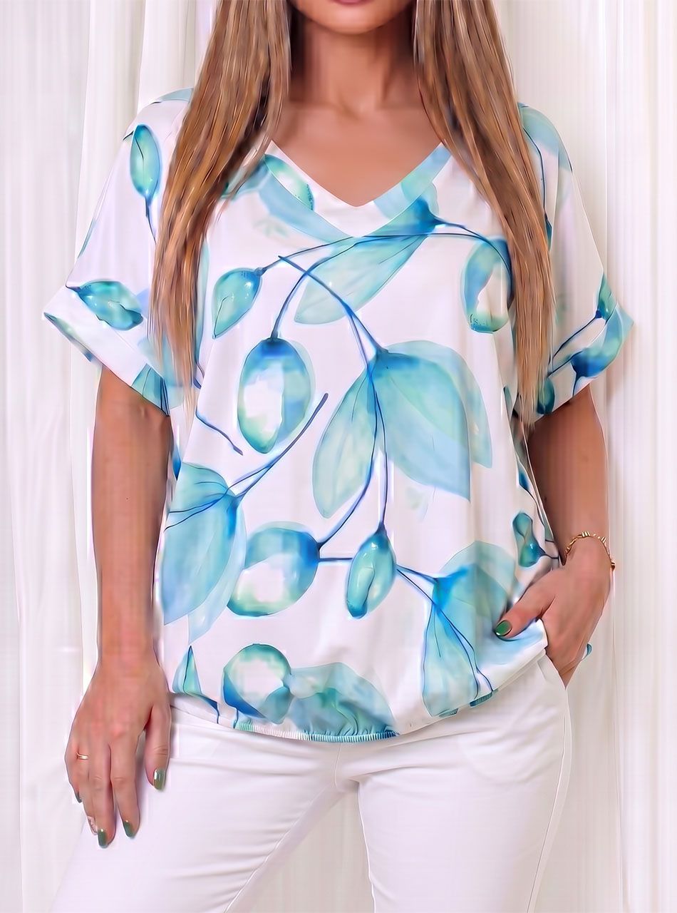 Hátán pántos, gumis aljú mintás felső II.