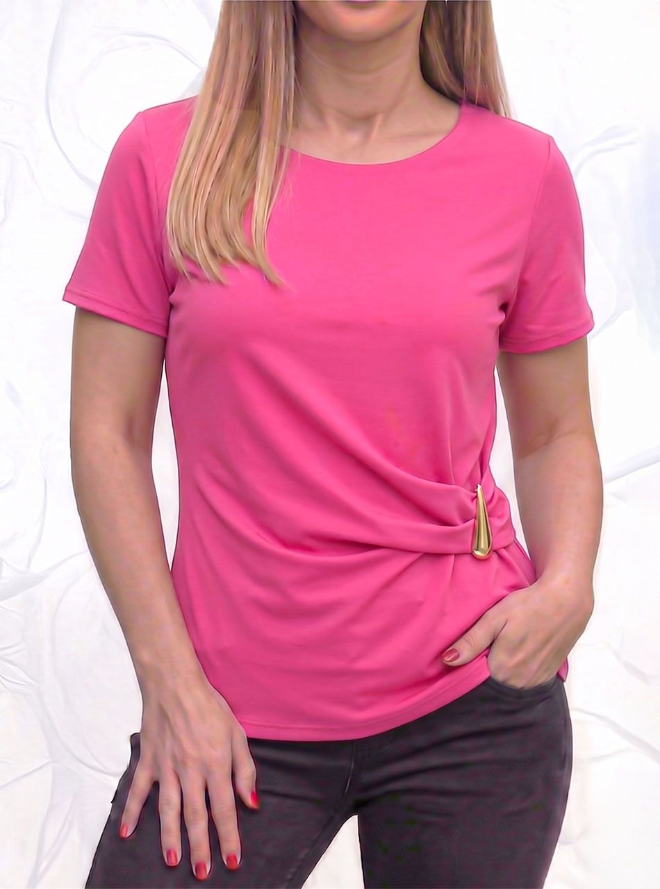 Alyson, csatdíszes felső (pink)