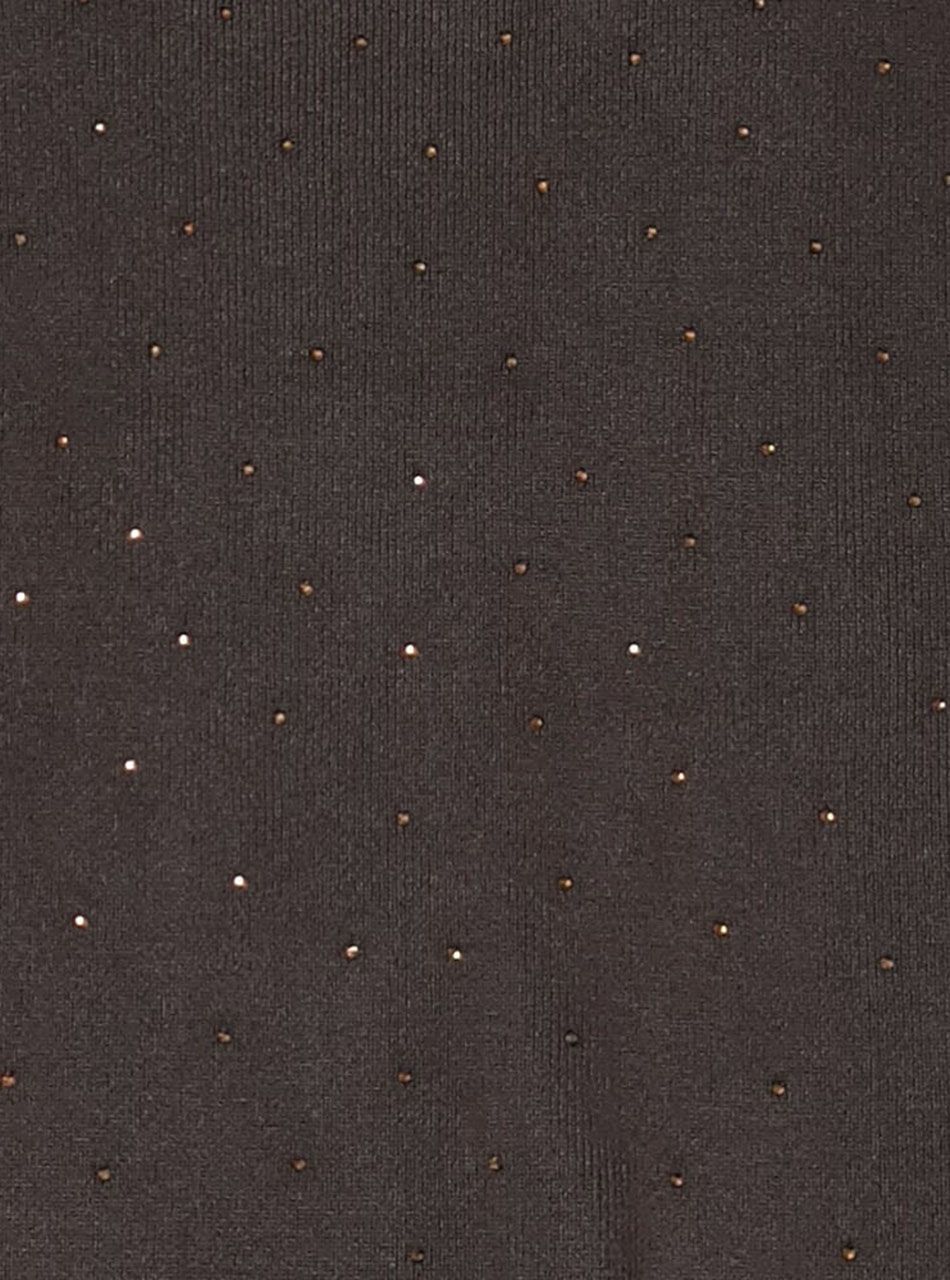 Strasszos-fodros felső (csokibarna)